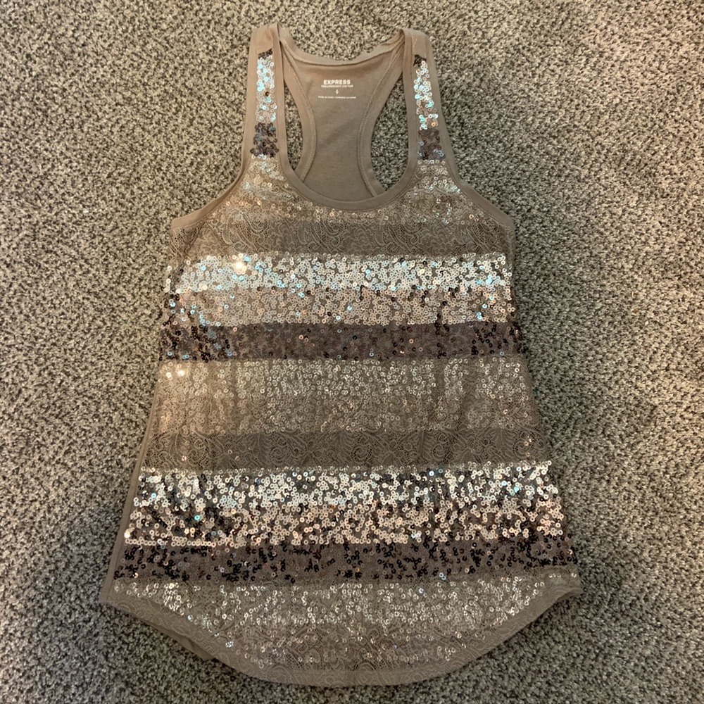 Express sequined top
